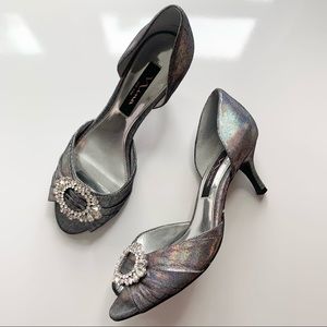 Nina New York Peep Toe Mermaid Pumps